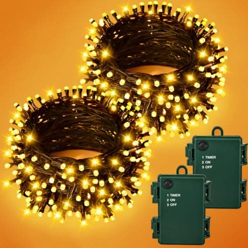 Guirlande Lumineuse 2 pièces 5M 50LED Intérieur et Extérieur Blanc Chaud