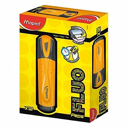 Maped 742535 Surligneur Fluorescents Peps Orange