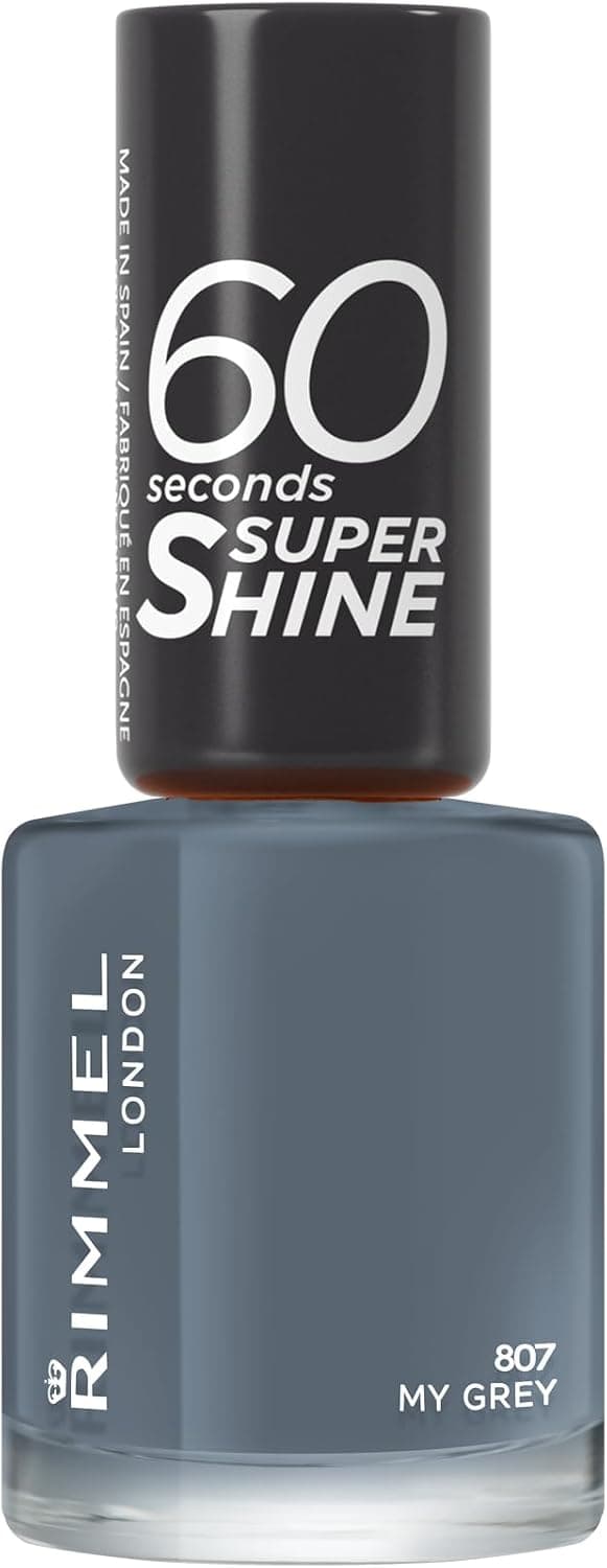 Rimmel 60 Seconds Super Shine Rita Ora - Vernis à Ongles My Grey 8 ml