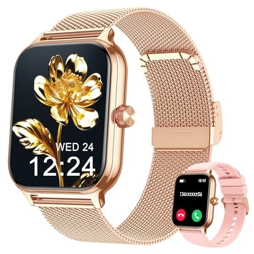 LODIMEKE Montre Connectée 1.96 Pouces avec Appels et Suivi de Santé
