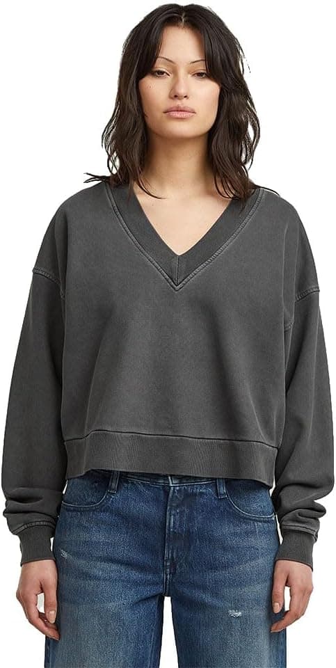 G-Star Washed Loose V SW WMN Sweater Femme