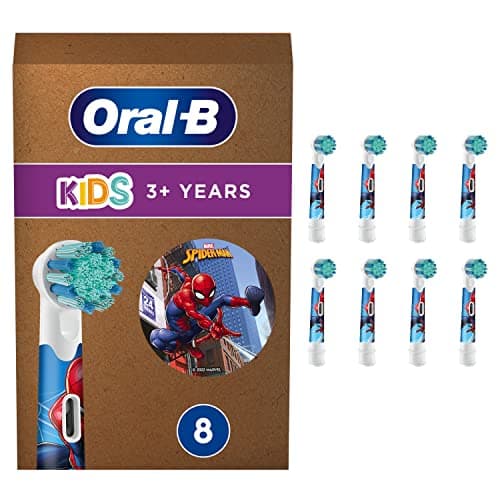 Oral-B Brossettes de rechange Pro Kids Spider-Man Lot de 8