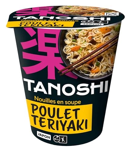 Tanoshi Cup Nouilles Instantanées Poulet Teriyaki 65 g