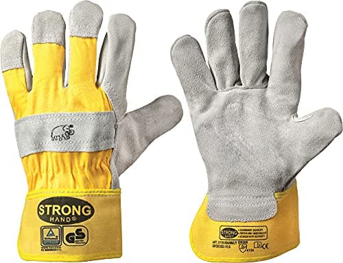 Gants de travail en cuir refendu de bovin Mammut taille 11