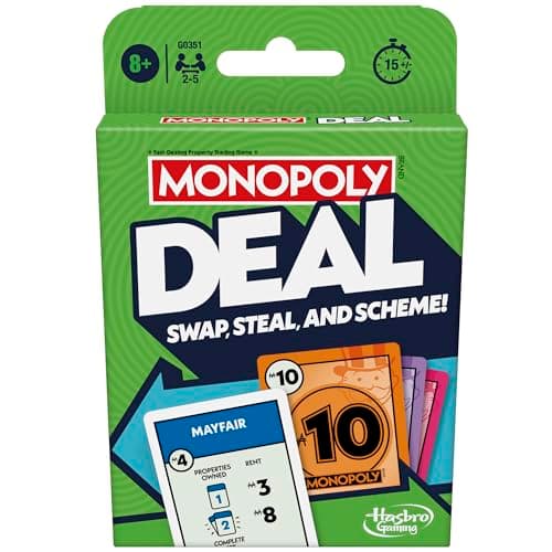 Monopoly Jeu de Cartes Deal - Version Anglaise