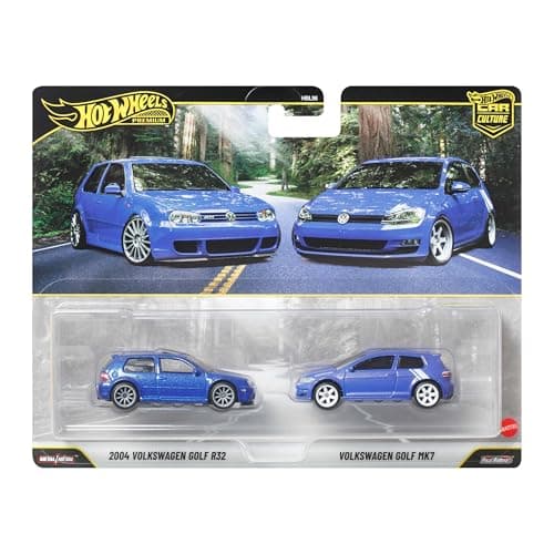 Hot Wheels Car Culture 2-Pack Volkswagen Golf R32 et Mk7