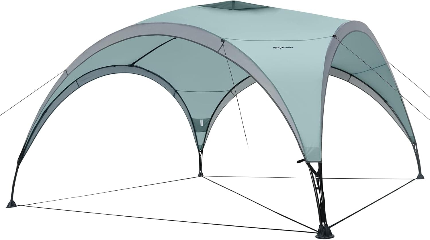 Amazon Basics Événementiel, Abri de Jardin, Abri de Plage, 3,65 x 3,65 m, Vert Clair