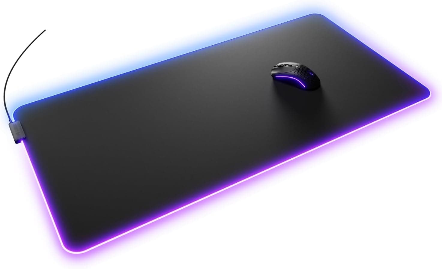 GLORIOUS GMP 2 GLED Tapis De Souris Gaming XXL | Surface Micro Tissée Optimisée, Bord InfiniGlow Sans Coutures, Base Caoutchouc Antidérapante, Rétroéclairage Éclatant 2 Zones
