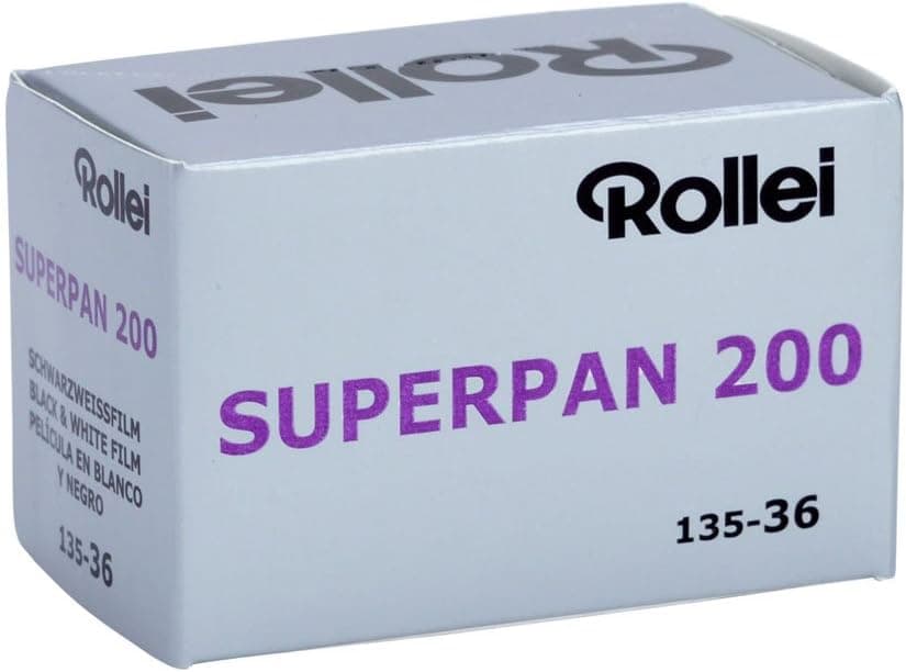 Rollei Superpan 200 ISO Film négatif Noir et Blanc, 35 mm, 36 Poses