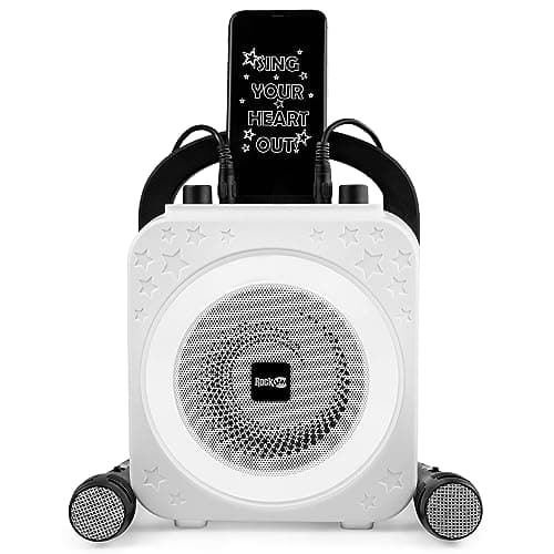 RockJam GRWM Karaoke Machine with Two Mics - Black