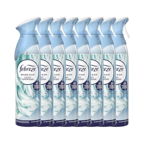 Febreze Spray Désodorisant Parfum Linge Frais 185ml x 8