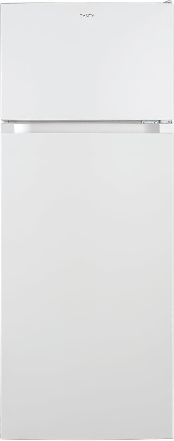 Candy - Réfrigérateur double-portes CDG1S514EW - Réfrigérateur Combi, 211L, technologie statique, éclairage LED, porte réversible, 41DB, alarme de porte, largeur 55 cm, hauteur 1,45 m, blanc