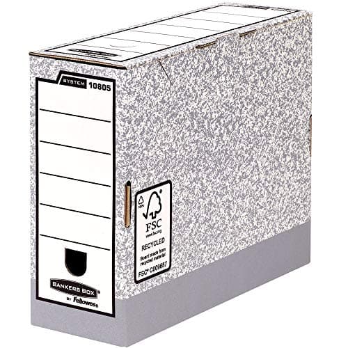 Fellowes 1080501 Boîte et range-archives A4 Gris 150 g