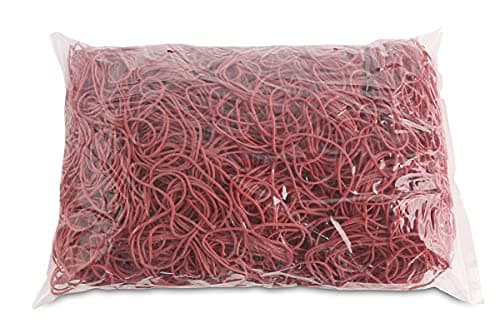 Office Products Sachet d'élastiques en caoutchouc rouges 50 mm - 1 kg