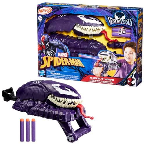 Marvel Spider-Man VenomVersus Blaster d'attaque Venom Jouet Nerf Lila