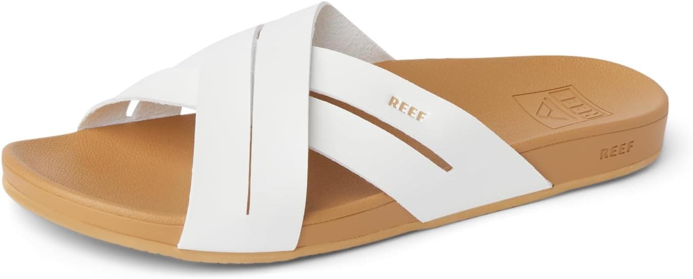 REEF Femme Cushion Spring Bloom Sandale, Blanc Clair, 35 EU