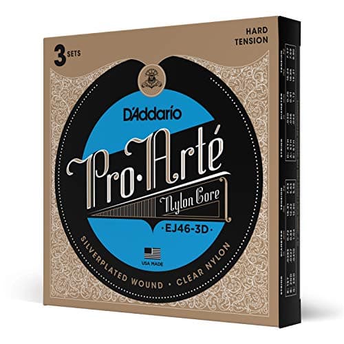 D Addario Cordes Classiques Nylon Pro Arte Tension Forte 3 Jeux