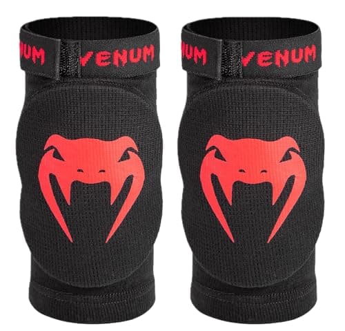 Venum Coudières de contact Noir Rouge S