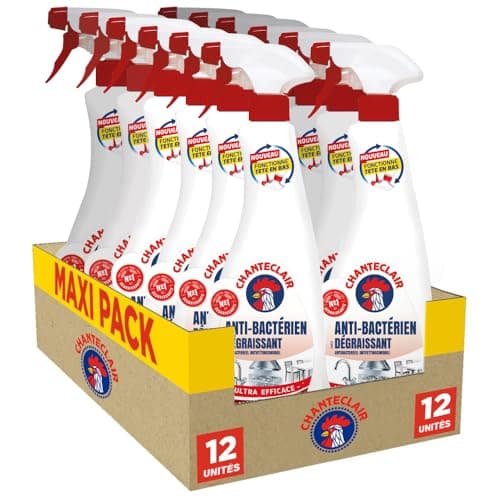 Chanteclair - Spray Dégraissant Antibactérien 12x600 ml