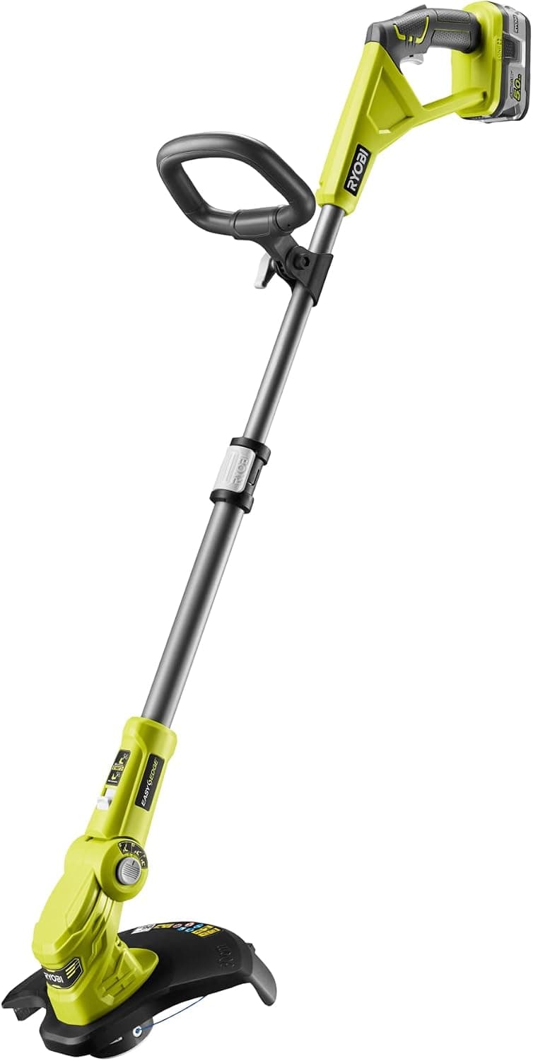 RYOBI Coupe Bordures - Dresse Bordures 18V One+ - 1 Batterie 5.0 Ah - 1 Chargeur Rapide RLT183250F