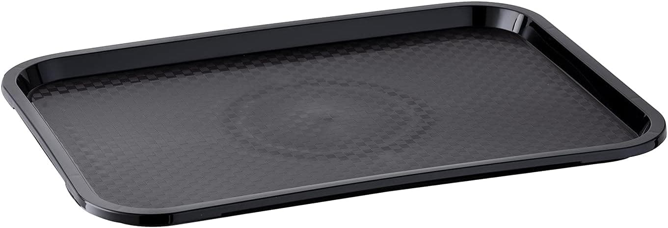 APS plateau self-service et snacks 53 x 32,5 cm, H: 2 cm Polypropylen, noir