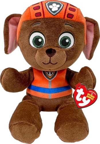 TY Peluche Pat’ Patrouille Zuma 15 cm Marron Orange