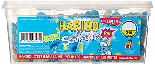 Haribo Bonbon Gélifié Les Schtroumpfs Pik 210 Pièces 1,31 kg