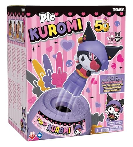 TOMY Jeu d action Pic Kuromi Pop Up 2-4 joueurs dès 4 ans