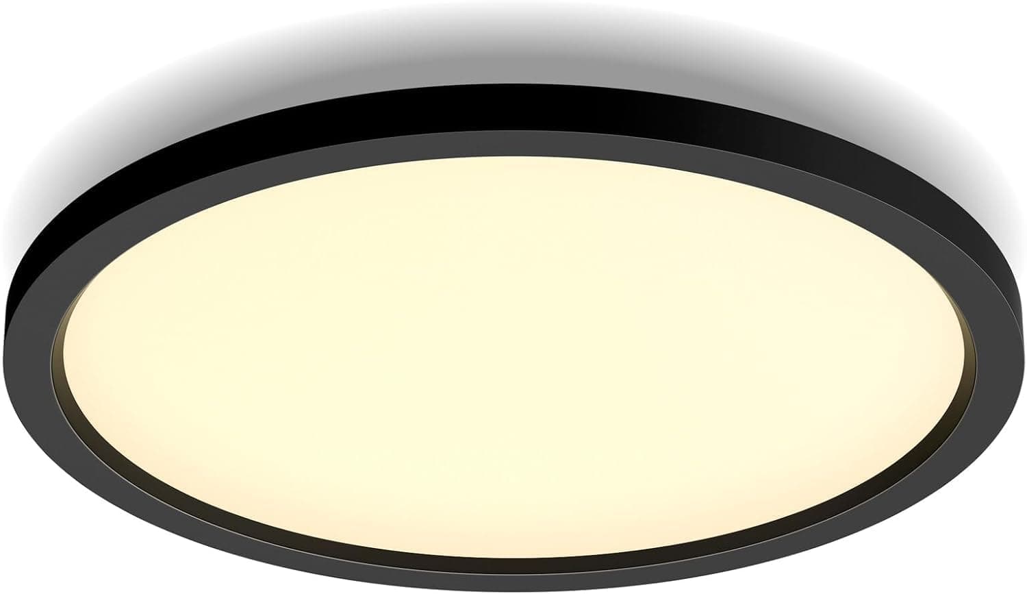 Philips Hue White Ambiance, plafonnier LED connecté Aurelle, compatible Bluetooth, 24.5W, fonctionne avec Alexa, Google Assistant et Apple Homekit