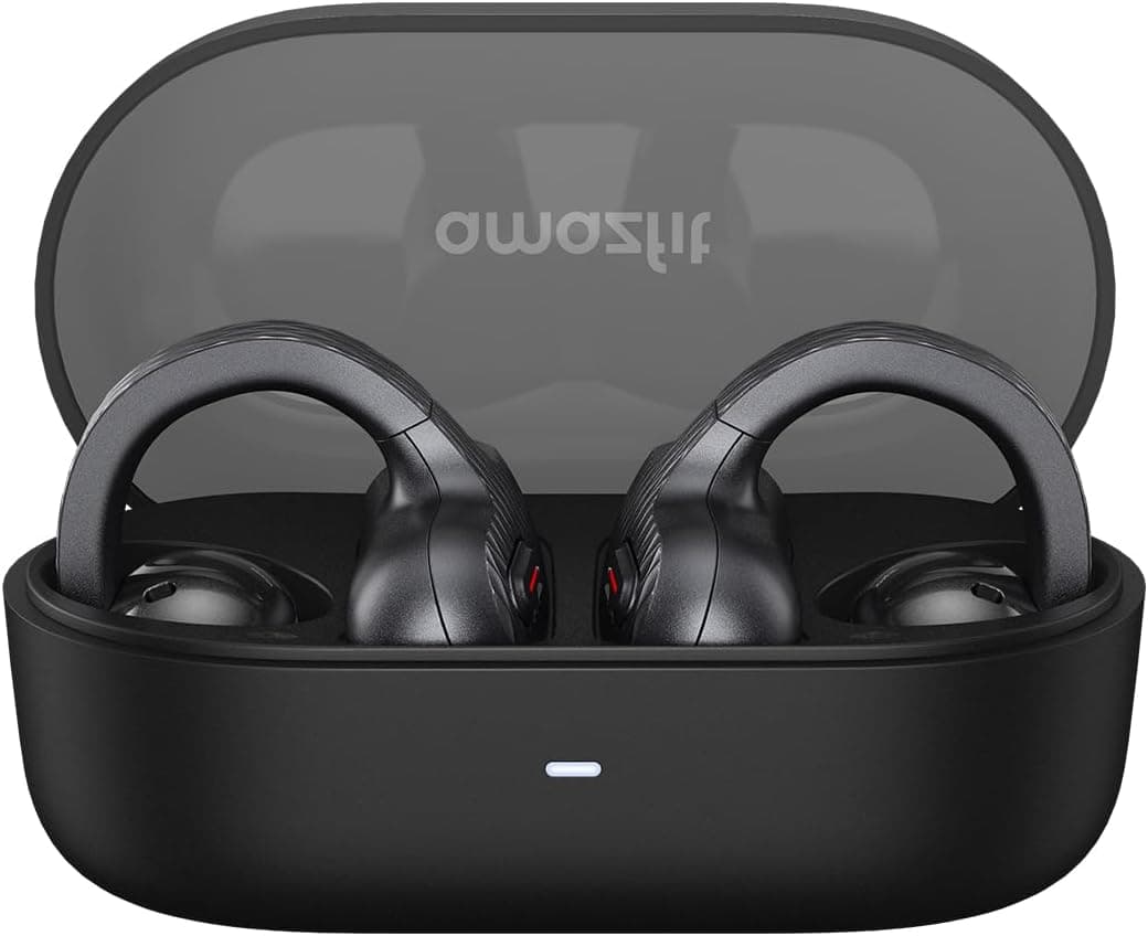 Amazfit Up OWS Casque Bluetooth 5.3, Écouteurs Ouverts sans Fil avec Contrôle Tactile, IPX4 Résistants à l’Eau et à la Transpiration, Réduction du Bruit AI, pour Le Sport, Running et Entraînement