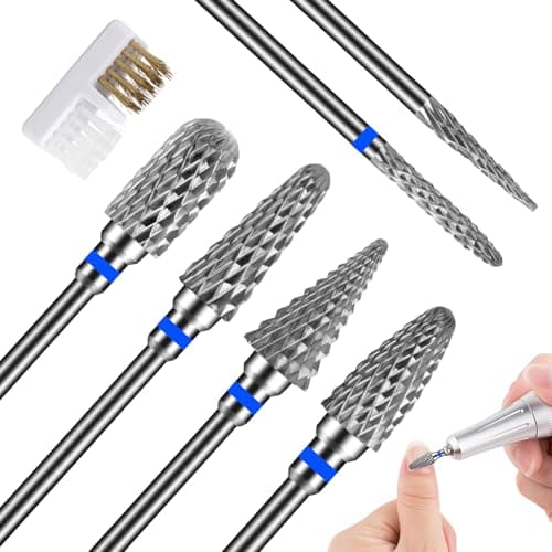 TOSAVGA Lot de 6 Embouts de Ponceuse à Ongles 3/32 Pouces