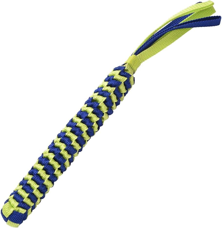 CROCI Bobby Cotonosso Scouby S - Corde de Jeu pour Chien en Nylon, Jeu pour Chien Taille Large, Medium, Small, Résistant, Vert, 35 CM