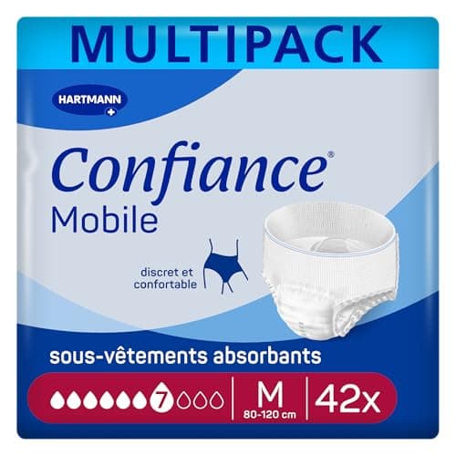 Confiance Mobile 7 Gouttes Slips Absorbants Unisexes | Taille M