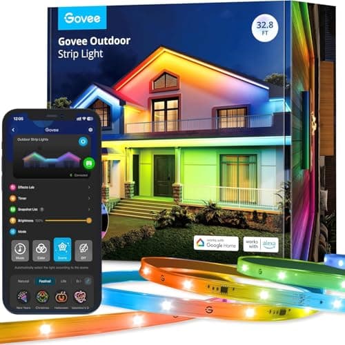 Govee Ruban LED 10M Extérieur IP65 Étanche RGBIC Multicolore