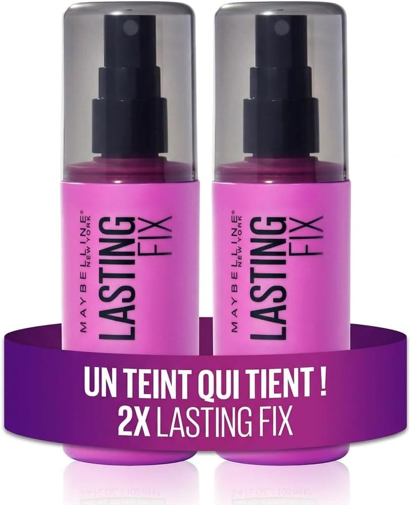 Maybelline New York Spray Fixateur Maquillage Tenue 16H Mat Lot de 2