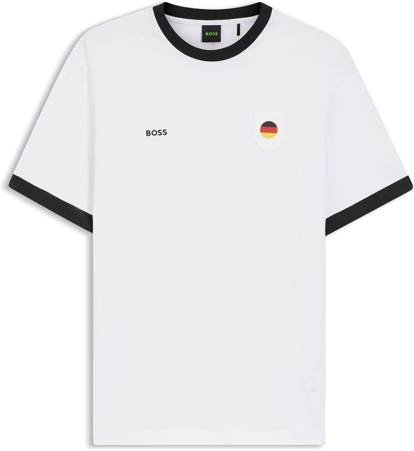 BOSS T-Shirt en Coton Stretch avec Drapeau du Pays Et Logo