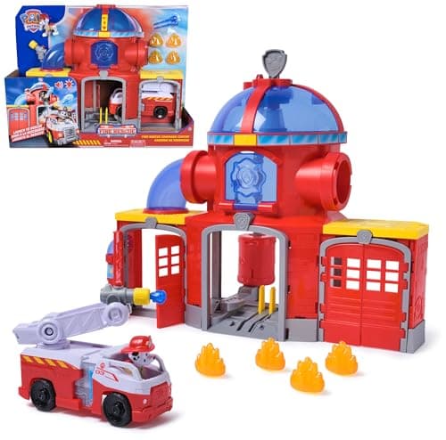 Paw Patrol - Pat Patrouille Mission Pompiers - Caserne De Pompiers 38 Cm
