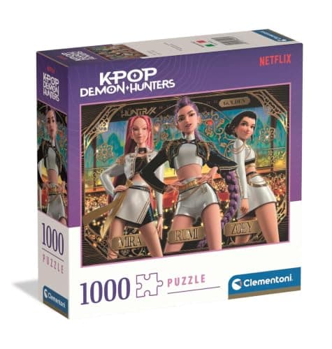 Clementoni Puzzle 1000 Pièces Square K-Pop Demon Hunters 70x50 cm