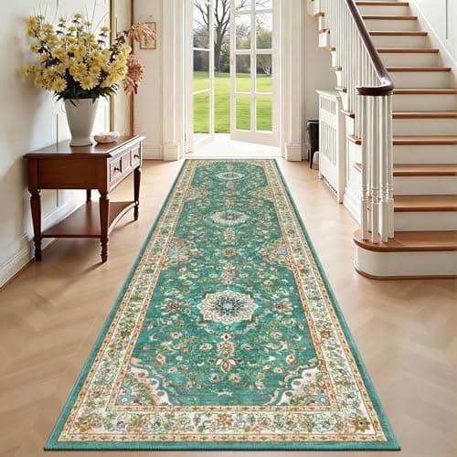 Enyhom Tapis de couloir extra long 60 x 240 cm rétro lavable