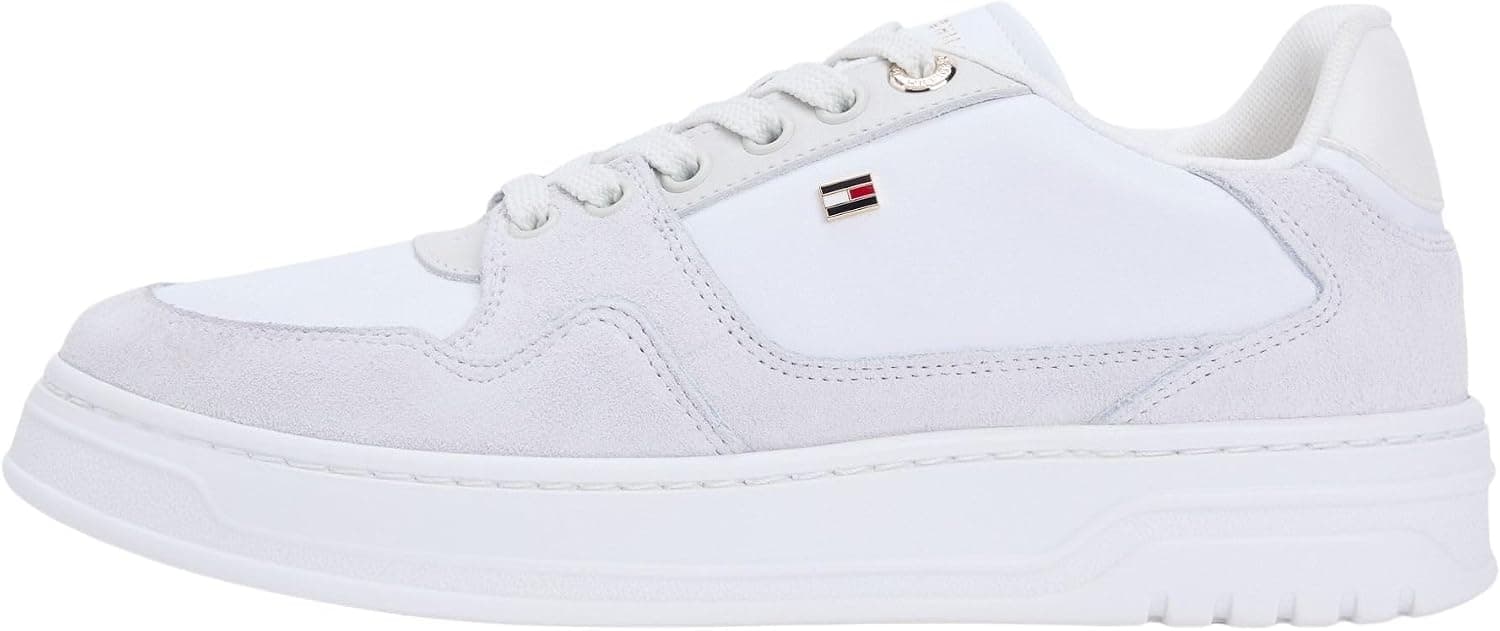 Tommy Hilfiger Femme Th Court Sneaker Leather Fw0fw09177 Bas
