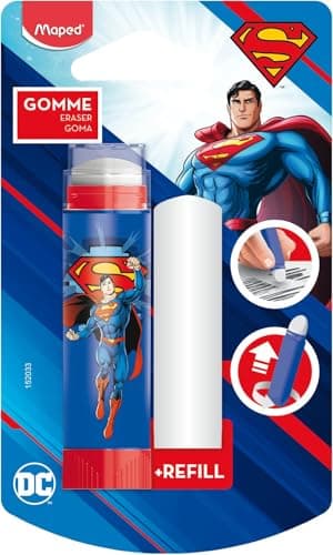 Maped Gomme Superman protégée sans PVC efficace