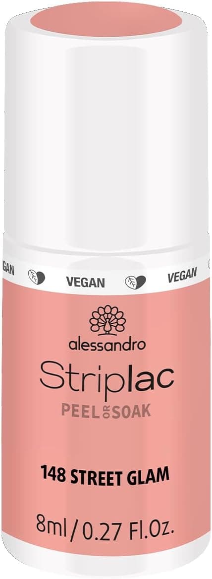 alessandro Striplac UV-Nagellack Street Glam – Schonend und langanhaltend – Einfache Entfernung dank Peel-Off-Technologie – Vegan und tierversuchsfrei – 8 ml