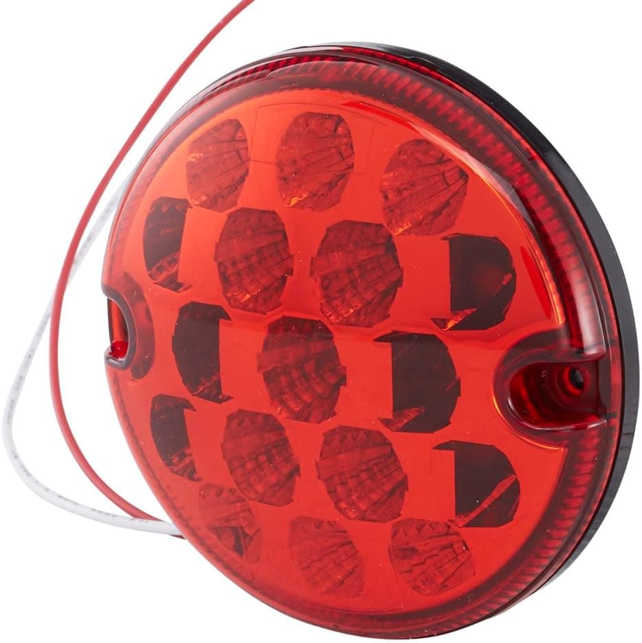 HELLA Valuefit 2Ne 357 028-031 Feu Antibrouillard Arrière - Led - 24/12V - Montage Encastré - Couleur Du Voyant: Rouge - Câble: 260Mm - Fiche: Extrémités De Câble Ouvertes - Arrière
