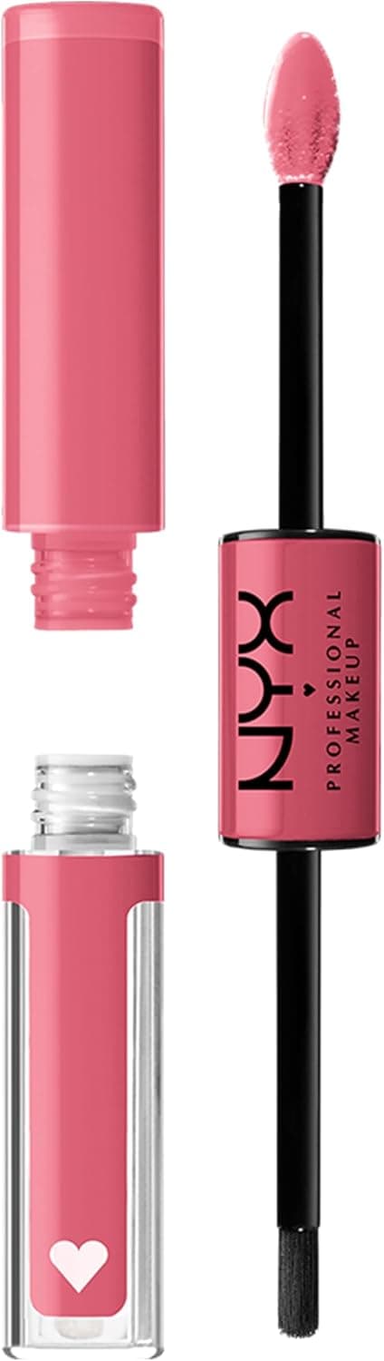 NYX Professional Makeup Brillant à Lèvres Shine Loud, Intensément Pigmenté, Double Embout Rouge à Lèvres et Gloss, Brillance Longue Tenue, Sans Transfert, Teinte : Movin' Up (12)