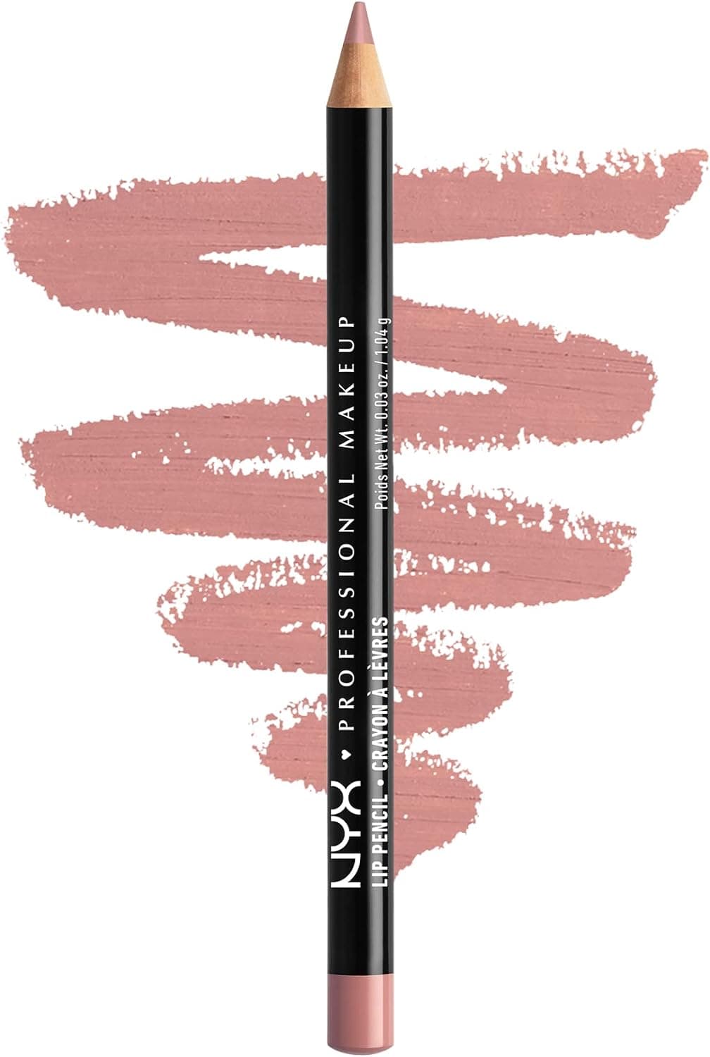 NYX Professional Makeup - Slim Lip Pencil - Crayon à lèvres - Fins et affûtés - Formule crémeuse - Longue tenue - Pale Pink