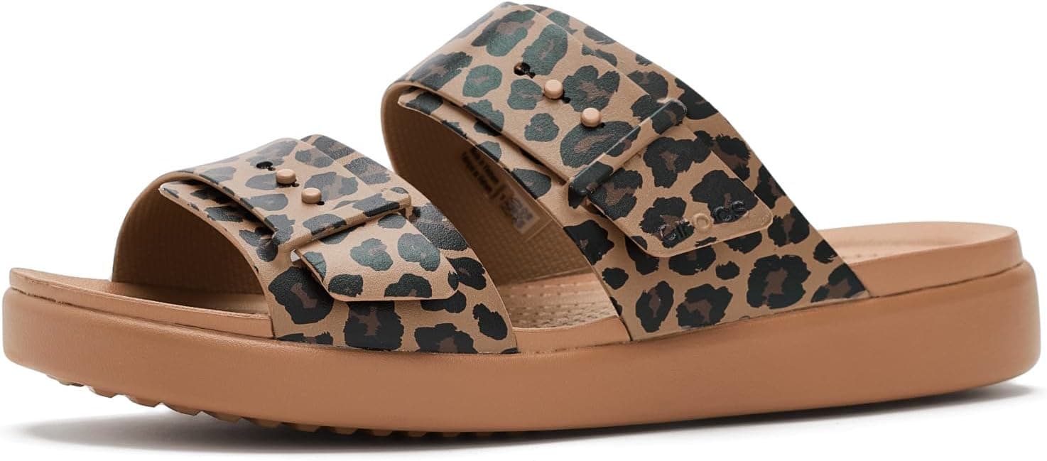 Crocs Brooklyn Animal Buckle Low Low SandaleFemme
