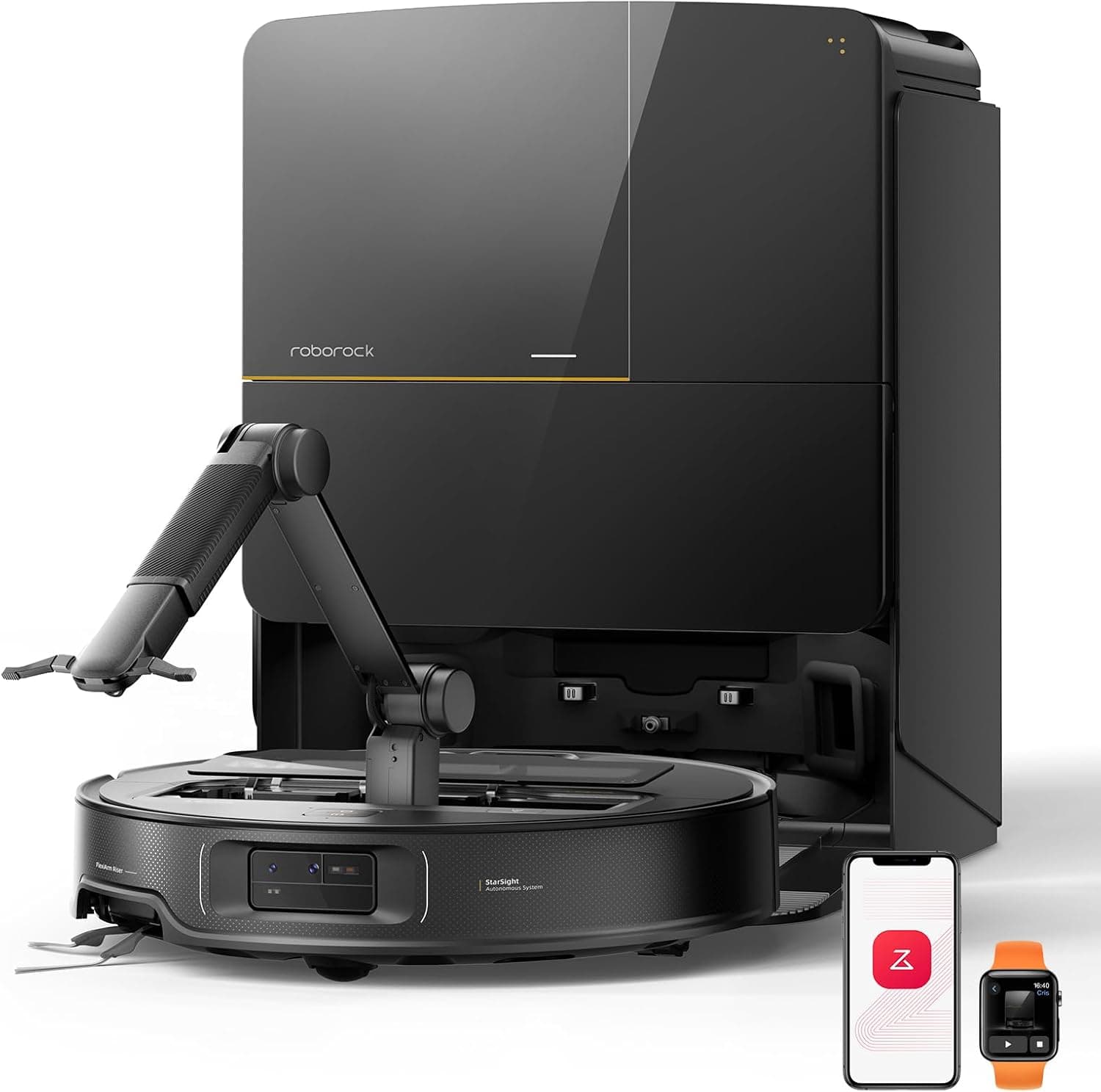 roborock Saros Z70 Robot Aspirateur 22 000Pa, Bras Mécanique OmniGrip