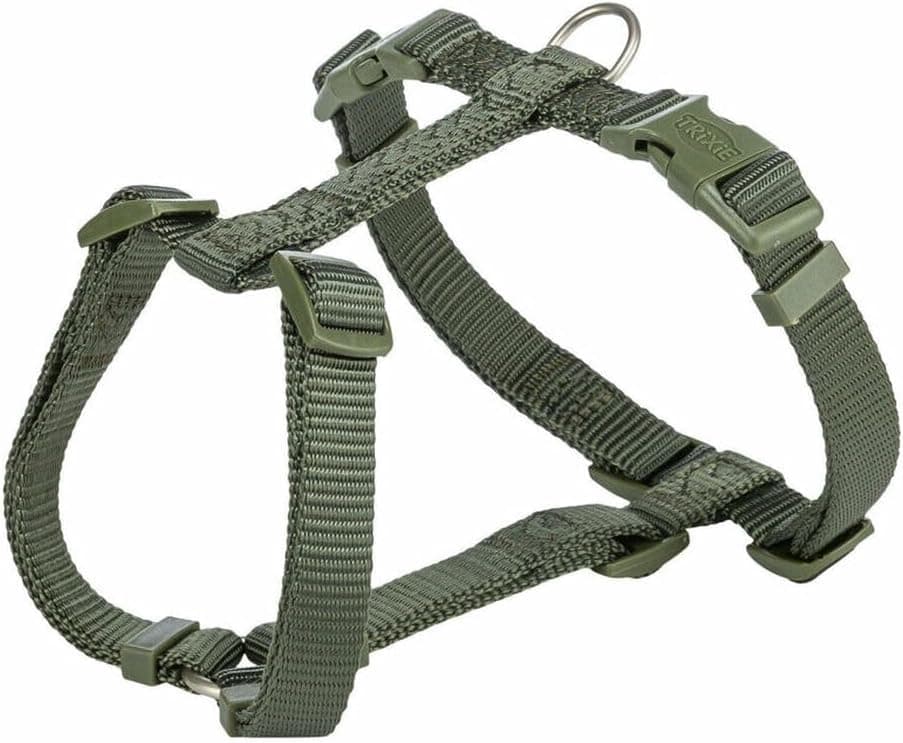 TRIXIE Harnais en H Premium, XS–S: 30–44 cm/10 mm, Vert Olive