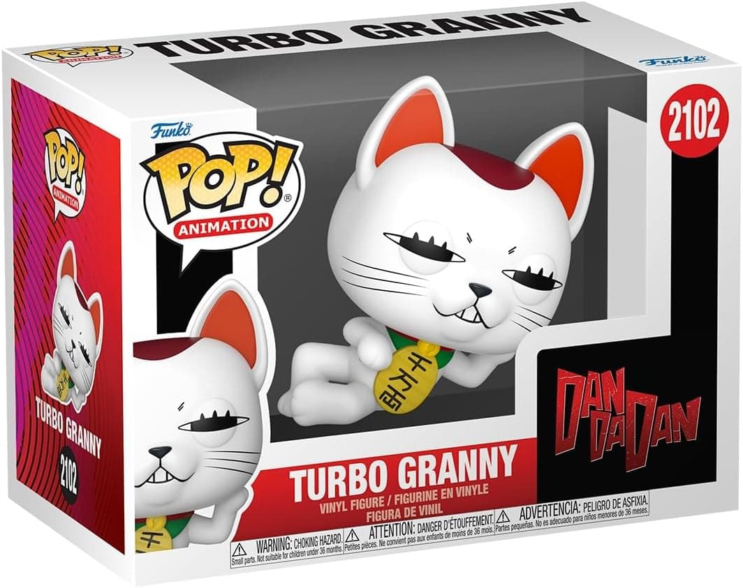 Funko Dandadan Turbo Granny Vinyl Figur 2102 Indifférent Pop! Standard polychlorure de Vinyle
