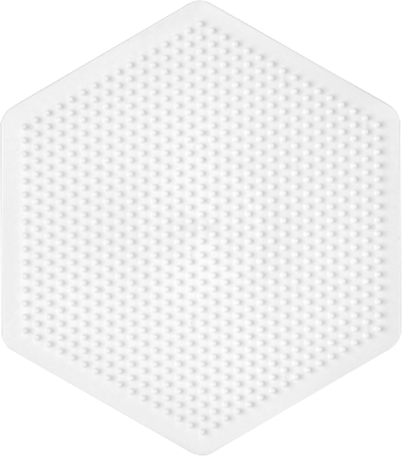 HAMA – Plaque hexagonale midi blanche – Plaque pour perles à repasser 5 mm – Loisirs créatifs enfants dès 5 ans